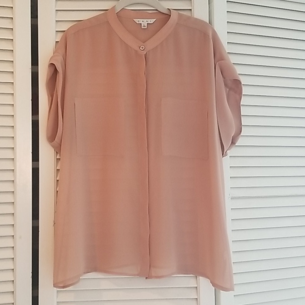 Sheer Pink short sleeve top